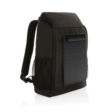 Logotrade promotional item picture of: Pedro AWARE™ RPET deluxe backpack with 5W solar panel