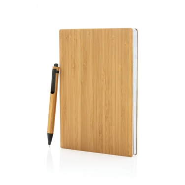 Logotrade business gifts photo of: A5 Bamboo notebook & pen set