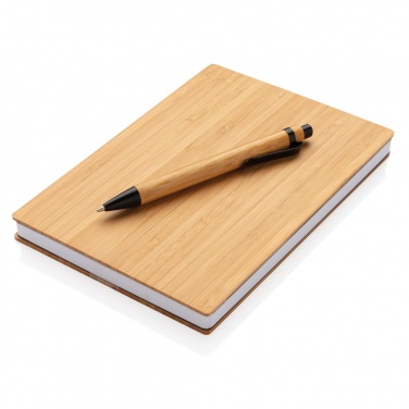 Logotrade corporate gifts photo of: A5 Bamboo notebook & pen set