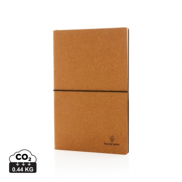 Logotrade advertising products photo of: A5 recycled leather notebook