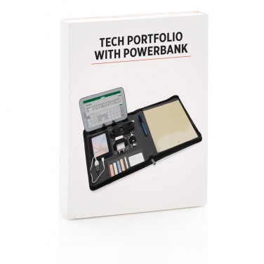 Logotrade promotional giveaway image of: Tech portfolio with powerbank