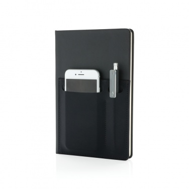 Logotrade promotional giveaway image of: A5 Deluxe notebook with smart pockets