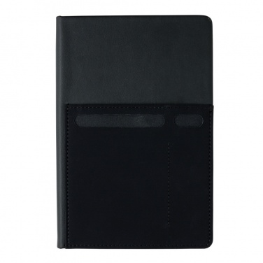 Logo trade promotional products picture of: A5 Deluxe notebook with smart pockets