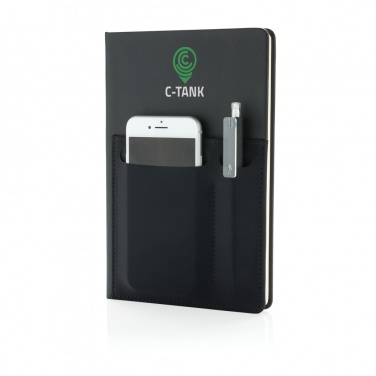 Logotrade promotional product image of: A5 Deluxe notebook with smart pockets