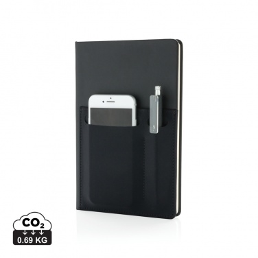 Logotrade business gift image of: A5 Deluxe notebook with smart pockets