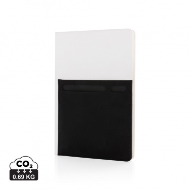 Logotrade promotional product image of: A5 Deluxe notebook with smart pockets