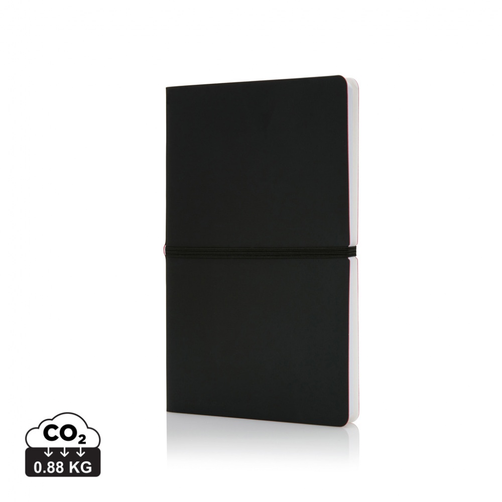 Logo trade advertising products picture of: Deluxe softcover A5 notebook