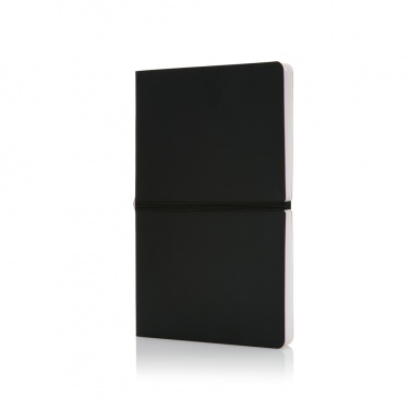 Logo trade promotional items image of: Deluxe softcover A5 notebook