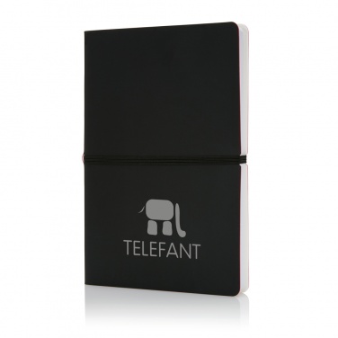 Logotrade promotional product picture of: Deluxe softcover A5 notebook