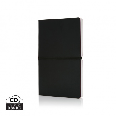 Logotrade promotional giveaway image of: Deluxe softcover A5 notebook