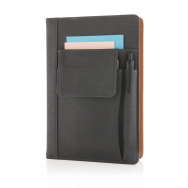 Logotrade promotional item picture of: Notebook with phone pocket