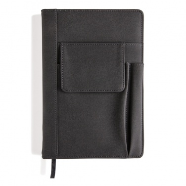 Logo trade promotional item photo of: Notebook with phone pocket