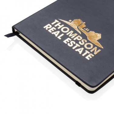 Logo trade promotional giveaways picture of: Standard hardcover PU notebook A5