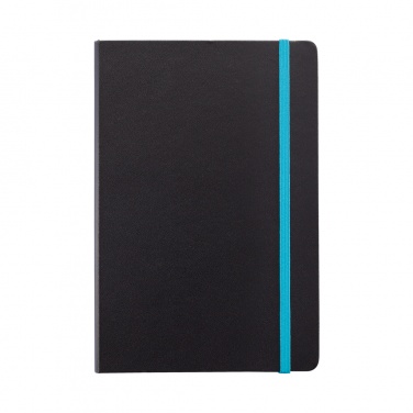 Logotrade advertising product picture of: Deluxe hardcover A5 notebook with coloured side