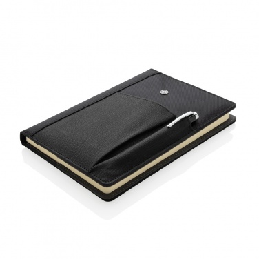 Logo trade promotional products picture of: Refillable notebook and pen set