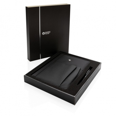 Logo trade business gifts image of: Refillable notebook and pen set