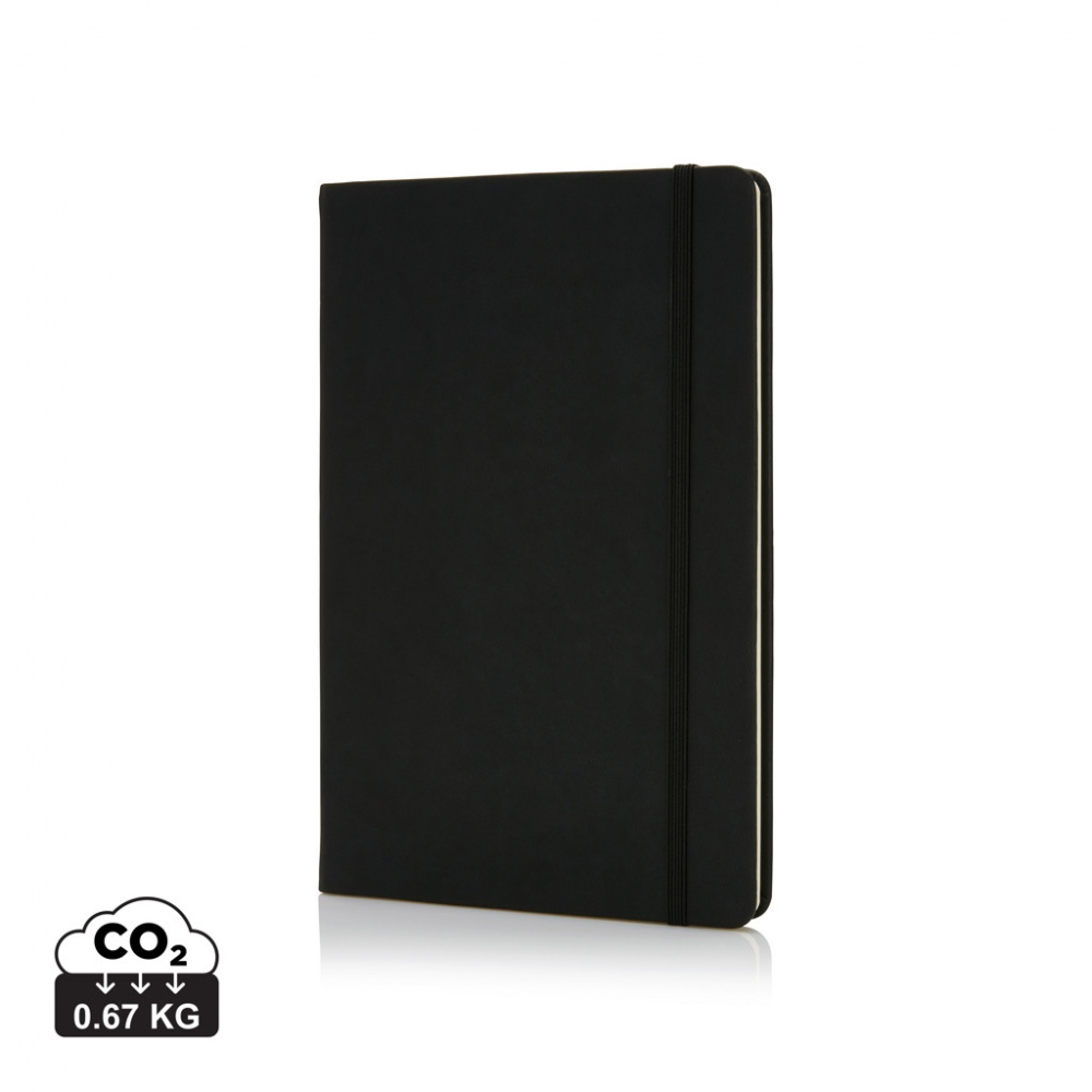 Logo trade advertising products image of: Deluxe hardcover PU A5 notebook