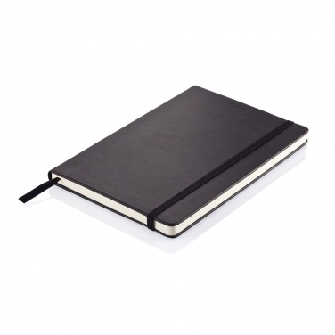 Logo trade promotional products image of: Deluxe hardcover PU A5 notebook