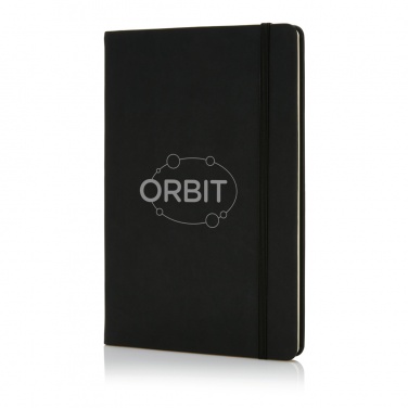 Logotrade promotional giveaway image of: Deluxe hardcover PU A5 notebook