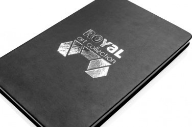 Logo trade promotional merchandise picture of: Deluxe hardcover PU A5 notebook