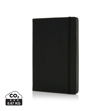 Logo trade promotional gifts picture of: Deluxe hardcover PU A5 notebook