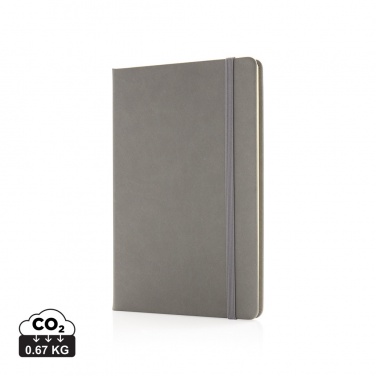 Logo trade promotional giveaways image of: Deluxe hardcover PU A5 notebook