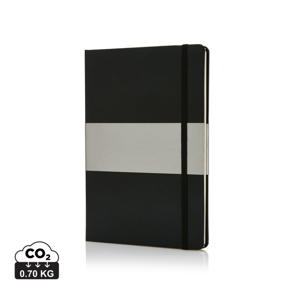 Logotrade promotional item image of: Deluxe hardcover A5 notebook