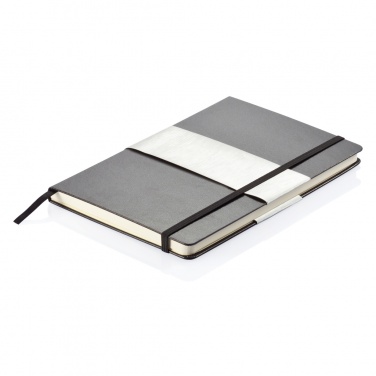 Logo trade corporate gifts image of: Deluxe hardcover A5 notebook