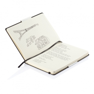 Logo trade corporate gifts picture of: Deluxe hardcover A5 notebook