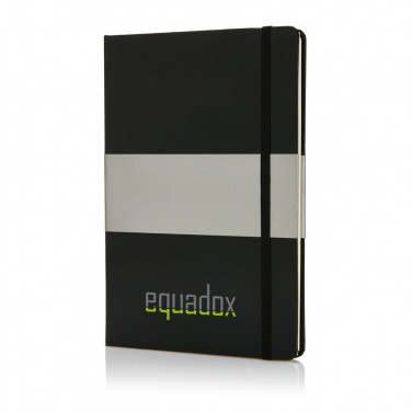 Logotrade promotional giveaway image of: Deluxe hardcover A5 notebook