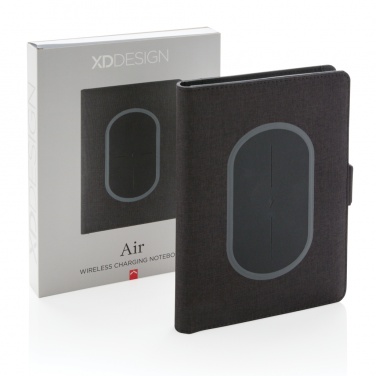 Logo trade promotional items picture of: Air 5W wireless charging notebook cover A5