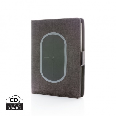 Logo trade promotional gift photo of: Air 5W wireless charging notebook cover A5