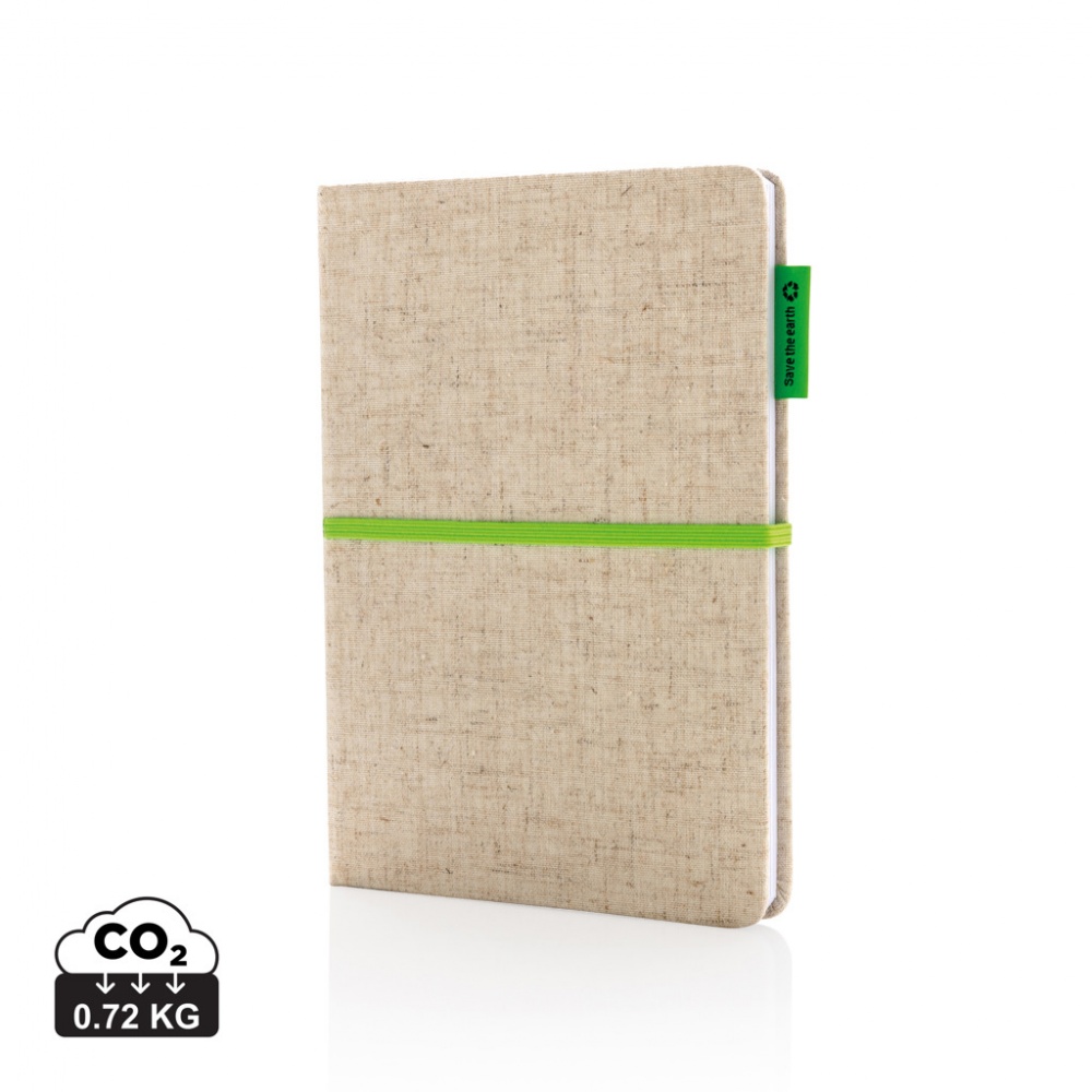 Logotrade promotional item image of: A5 jute notebook