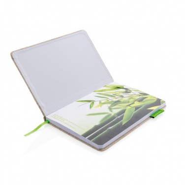 Logotrade promotional merchandise photo of: A5 jute notebook