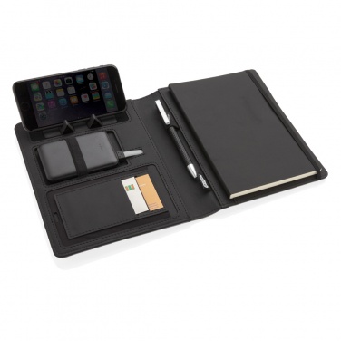 Logo trade advertising products picture of: Air 5W wireless charging notebook with 5000mAh powerbank