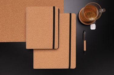 Logotrade promotional gift image of: Deluxe cork portfolio A5 with pen