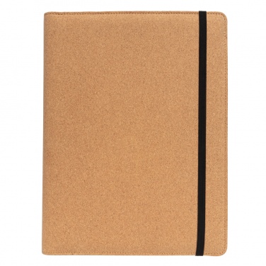 Logotrade advertising products photo of: Deluxe cork portfolio A4 with pen