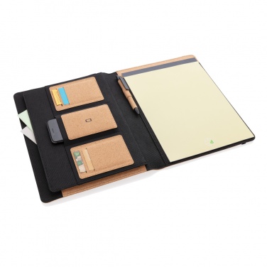 Logotrade promotional product picture of: Deluxe cork portfolio A4 with pen