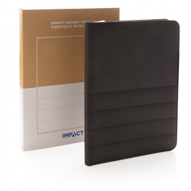 Logotrade promotional products photo of: Impact AWARE™ RPET A4 portfolio with zipper