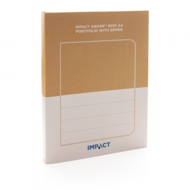 Logotrade promotional products photo of: Impact AWARE™ RPET A4 portfolio with zipper