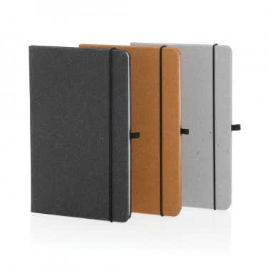 Logo trade promotional item photo of: Recycled leather hardcover notebook A5