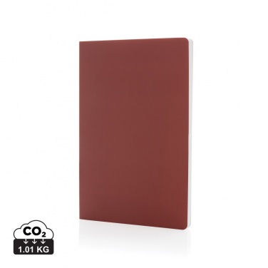 Logo trade promotional giveaways image of: Impact softcover stone paper notebook A5