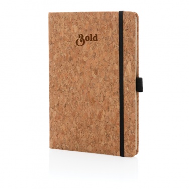 Logo trade advertising product photo of: Cork hardcover notebook A5