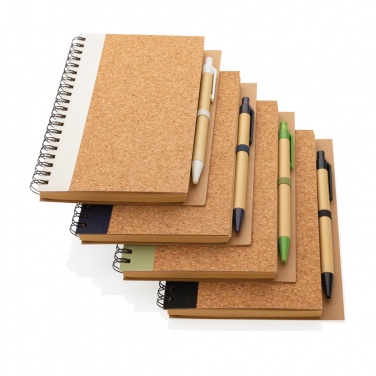 Logotrade promotional giveaway picture of: Cork spiral notebook with pen