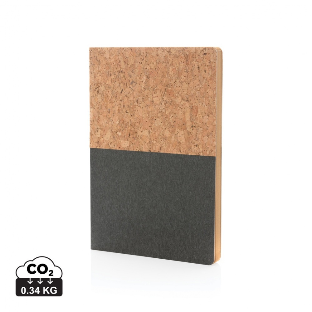 Logotrade advertising product image of: A5 cork & kraft notebook