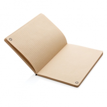 Logo trade promotional giveaways image of: A5 cork & kraft notebook