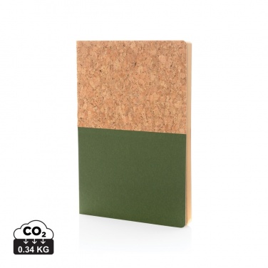 Logotrade promotional products photo of: A5 cork & kraft notebook