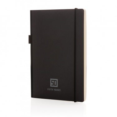 Logo trade promotional merchandise photo of: A5 deluxe kraft hardcover notebook