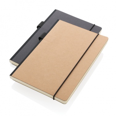 Logo trade corporate gifts image of: A5 deluxe kraft hardcover notebook