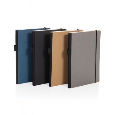 Logo trade business gift photo of: A5 deluxe kraft hardcover notebook